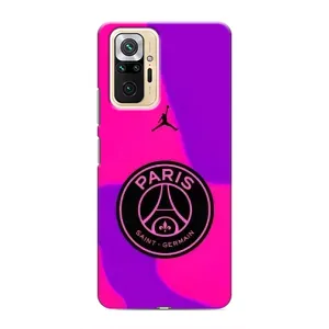 Чохли PSG для Xiaomi Redmi Note 10 Pro (AlphaPrint) (яскравий ПСЖ)