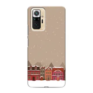 Новогодние, Праздничные Чехлы для Xiaomi Redmi Note 10 Pro - 2024 год (Зимний город)