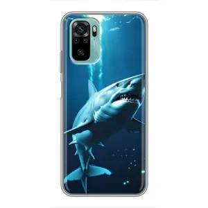Чохол з картинкою 'Хижаки' для Xiaomi Redmi Note 10 (Акула під водою)