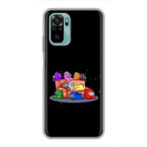 Чехол Амонг Ас для Xiaomi Redmi Note 10 (AlphaPrint) (Амонг-ас)