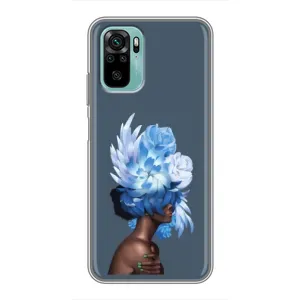Чехлы (ART) Цветы на Xiaomi Redmi Note 10 (VPrint) (Цветы на голове)