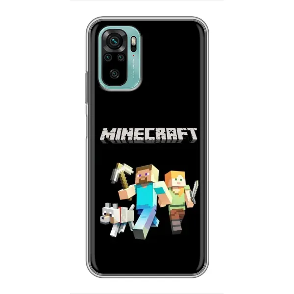 Чехол с принтом «герои Minecraft» для Xiaomi Redmi Note 10
