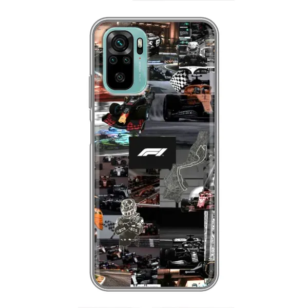 Чохол з принтом «Гоночний колаж Ф1» для Xiaomi Redmi Note 10