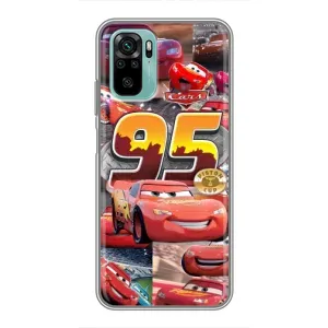 Силіконовий чохол Маквін для Xiaomi Redmi Note 10 (Колаж Блискавка Маквін)