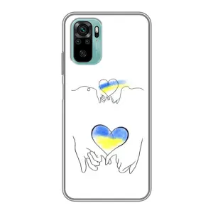 Чехол для Патриота Украины Xiaomi Redmi Note 10 - (AlphaPrint) (Мир Украине)
