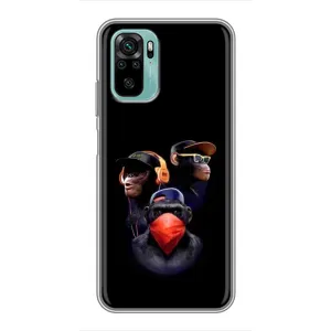 Чохол з принтом «Три мавпи» для Xiaomi Redmi Note 10
