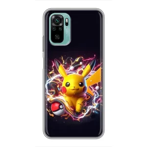 Чохол з принтом «Пікачу з м'ячем» для Xiaomi Redmi Note 10