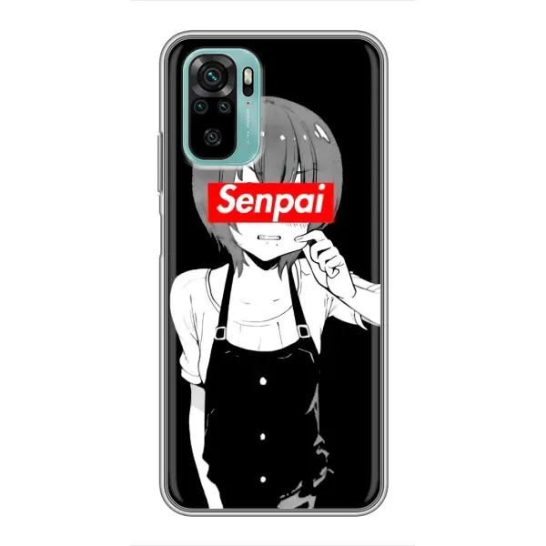 Чехол с принтом «Senpai» для Xiaomi Redmi Note 10 Чехол с принтом «Senpai» для Xiaomi Redmi Note 10