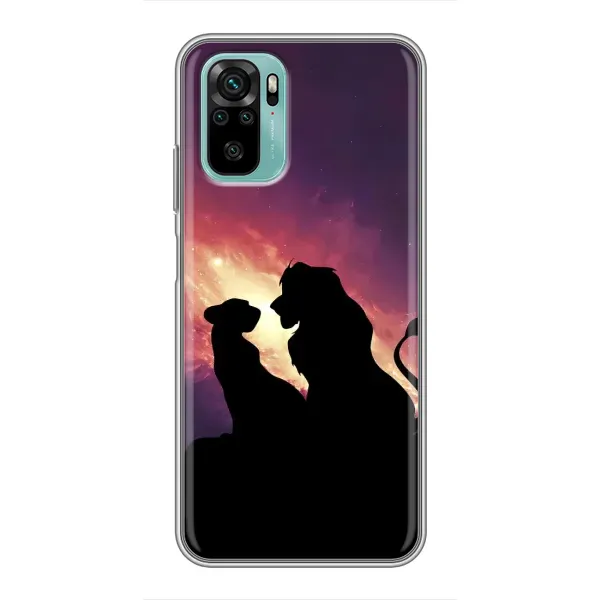 Чохол з принтом «Силует Сімба і Налу» для Xiaomi Redmi Note 10