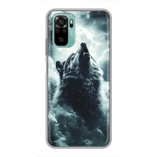 Чохол з принтом «Вовк у хмарах» для Xiaomi Redmi Note 10
