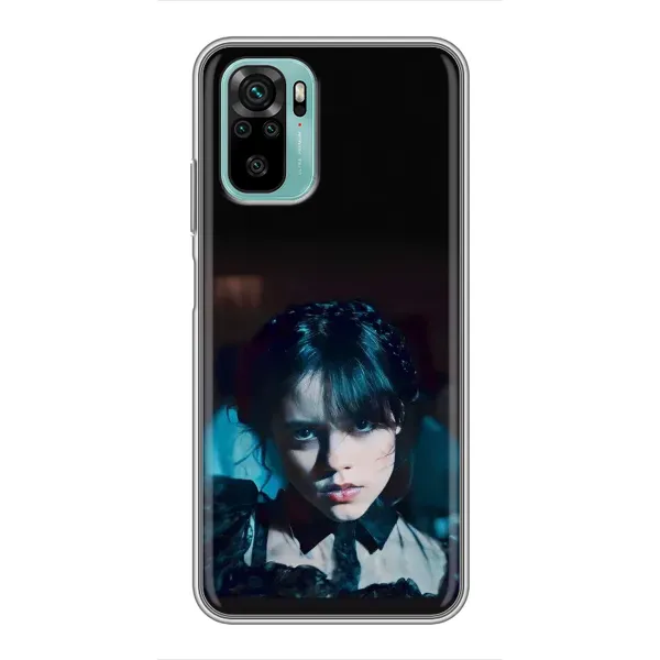 Чехол с принтом «взгляд Уэнздей» для Xiaomi Redmi Note 10 Чехол с принтом «взгляд Уэнздей» для Xiaomi Redmi Note 10
