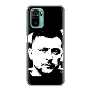 Чохол для Xiaomi Redmi Note 10 (AlphaPrint - с принтом Зеленського)