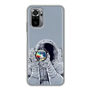 Чехол NASA для Xiaomi Redmi Note 10S (AlphaPrint) (Космонавт фото)