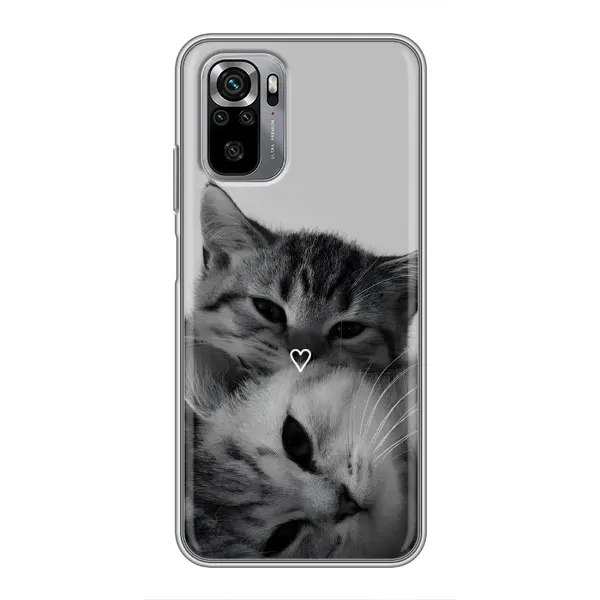 Чехол с принтом «Пара котов» для Xiaomi Redmi Note 10S