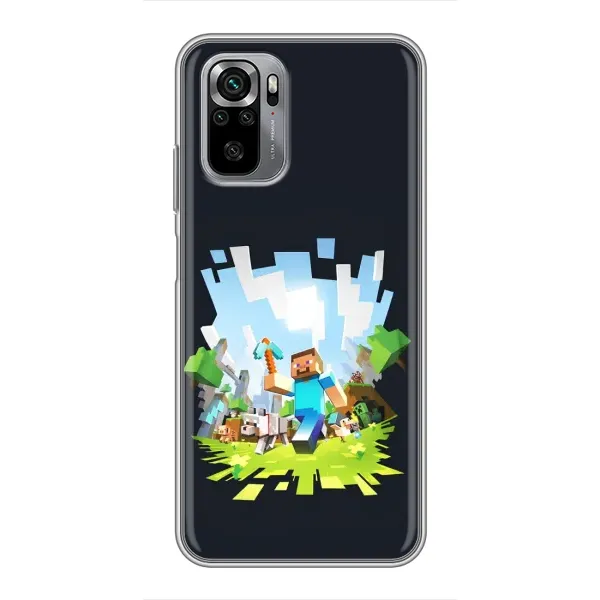 Чехол с принтом «персонажи Minecraft» для Xiaomi Redmi Note 10S Чехол с принтом «персонажи Minecraft» для Xiaomi Redmi Note 10S