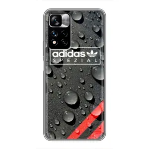 Чехлы Адидас для Xiaomi Redmi Note 11 Pro Plus (AlphaPrint) (Адидас принт)
