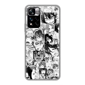 Чехол с принтом «Ahegao manga» для Xiaomi Redmi Note 11 Pro Plus