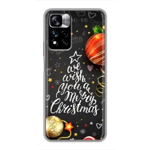 Рождественские Чехлы для Xiaomi Redmi Note 11 Pro Plus (VPrint) (Елочка)
