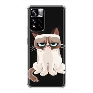 Чехол с принтом «Грустный кот» для Xiaomi Redmi Note 11 Pro Plus