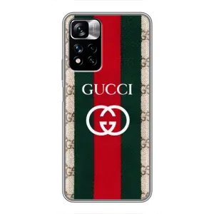 Чехлы ГУЧЧИ для Редми Нот 11 Про Плюс (AlphaPrint) (Gucci дизайн)