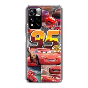 Силиконовый чехол Маквин для Xiaomi Redmi Note 11 Pro Plus (Коллаж Молния Маквин)