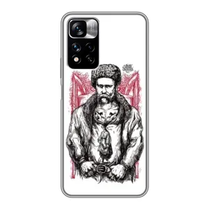 Чехлы для Xiaomi Redmi Note 11 Pro Plus с принтом Тараса Шевченко (AlphaPrint) (Козак Шевченко)