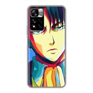 Чехол с принтом «Леви Аккерман» для Xiaomi Redmi Note 11 Pro Plus