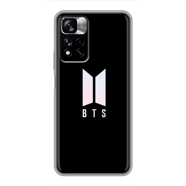 Чехол с принтом «Лого BTS» для Xiaomi Redmi Note 11 Pro Plus Чехол с принтом «Лого BTS» для Xiaomi Redmi Note 11 Pro Plus