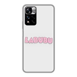 Чохол з принтом «Лого Лабубу» для Xiaomi Redmi Note 11 Pro Plus