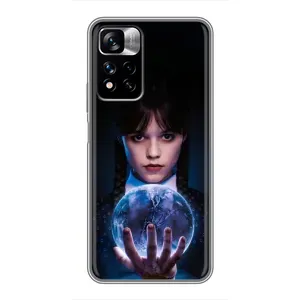 Чехол с дизайном Венздей 2 на Xiaomi Redmi Note 11 Pro Plus (Магическая сфера Уэнздей)