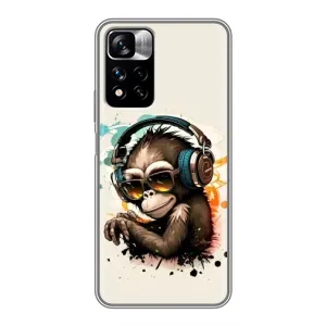 Чехол с Обезьянами Xiaomi Redmi Note 11 Pro Plus - (AlphaPrint)