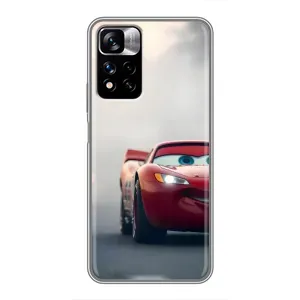 Силиконовый чехол Маквин для Xiaomi Redmi Note 11 Pro Plus (Скоростной Маквин)