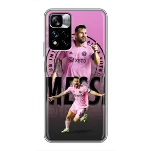 Чохли для Сяомі Редми Ноут 11 Про Плюс - Лео Мессі Маямі (Messi Miami)