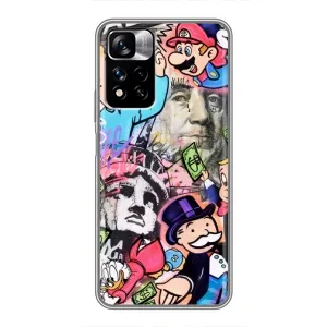 Чехол с принтом «Monopoly man» для Xiaomi Redmi Note 11 Pro Plus