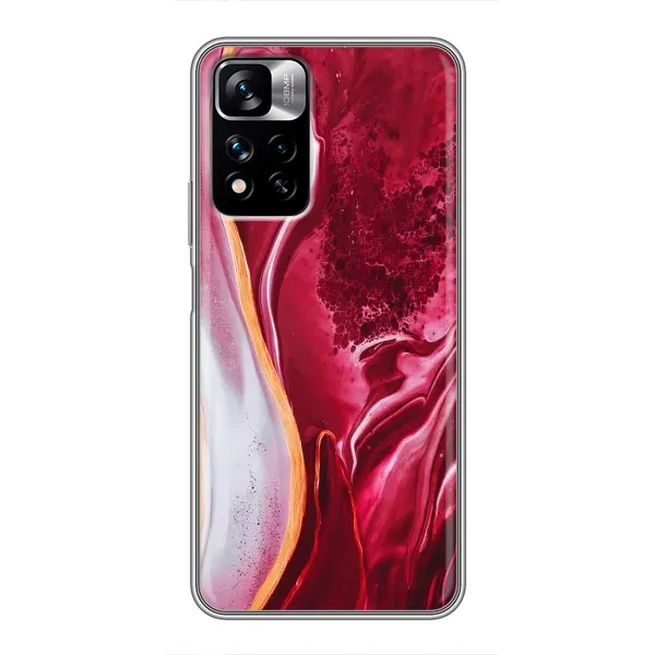 Чехол с принтом «Мрамор красный» для Xiaomi Redmi Note 11 Pro Plus Чехол с принтом «Мрамор красный» для Xiaomi Redmi Note 11 Pro Plus