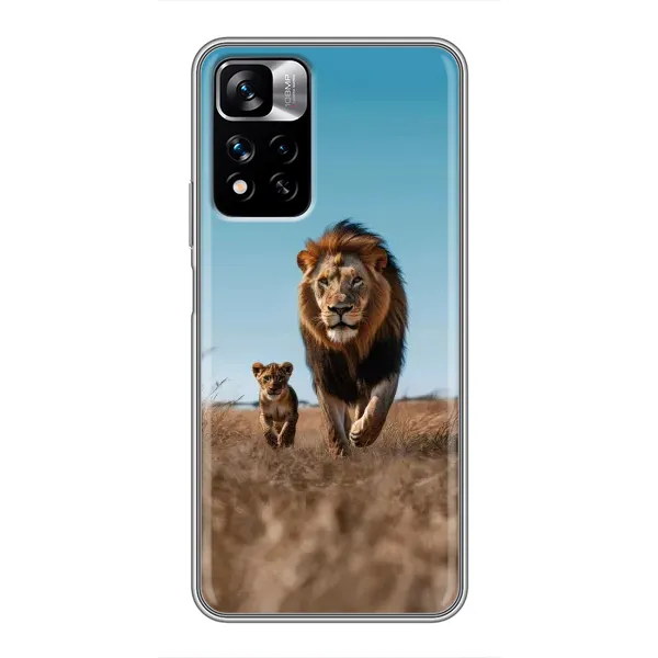 Чехол с принтом «Мусафа и Симба» для Xiaomi Redmi Note 11 Pro Plus Чехол с принтом «Мусафа и Симба» для Xiaomi Redmi Note 11 Pro Plus