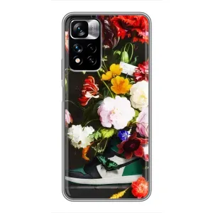 Чехол с принтом «Nike цветы» для Xiaomi Redmi Note 11 Pro Plus