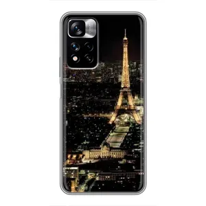 Чехол Эйфелева Башня для Xiaomi Redmi Note 11 Pro Plus - (AlphaPrint) (Ночной Париж)