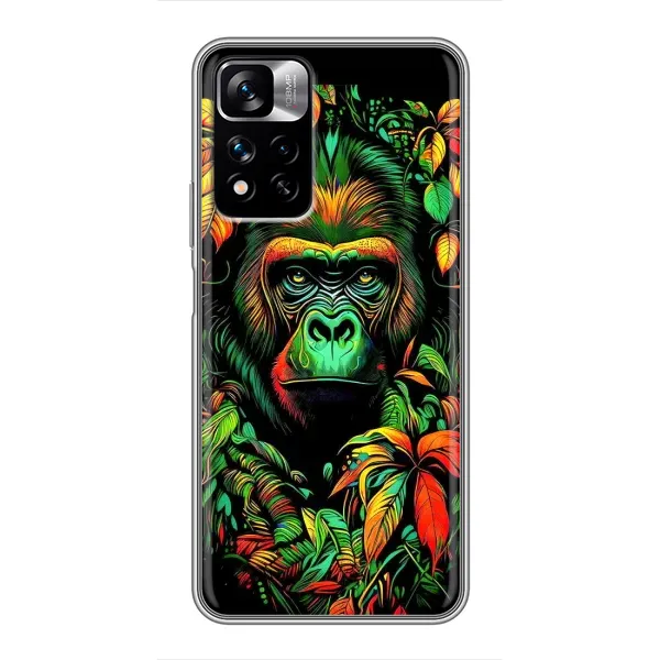 Чехол с принтом «Обезьяна в тропиках» для Xiaomi Redmi Note 11 Pro Plus Чехол с принтом «Обезьяна в тропиках» для Xiaomi Redmi Note 11 Pro Plus