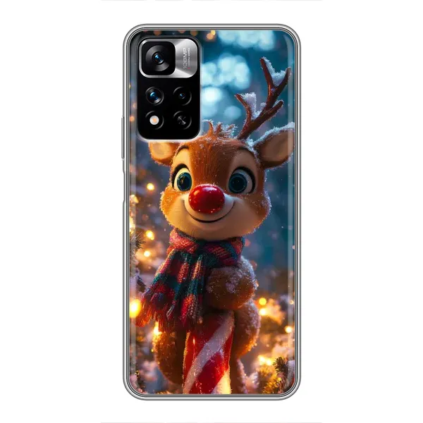 Чехол с принтом «Олень с шарфом» для Xiaomi Redmi Note 11 Pro Plus Чехол с принтом «Олень с шарфом» для Xiaomi Redmi Note 11 Pro Plus