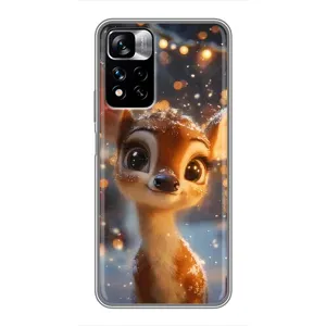 Чехол с принтом «Олененок среди гирлянд» для Xiaomi Redmi Note 11 Pro Plus