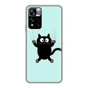 Чехол с принтом «Падающий кот» для Xiaomi Redmi Note 11 Pro Plus
