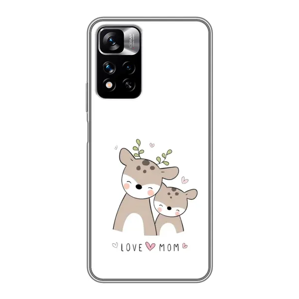 Чохол з принтом «Оленята мама і малюк» для Xiaomi Redmi Note 11 Pro Plus Чохол з принтом «Оленята мама і малюк» для Xiaomi Redmi Note 11 Pro Plus
