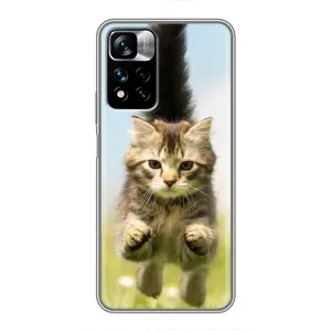 Чехол с принтом «Прыжок кота» для Xiaomi Redmi Note 11 Pro Plus