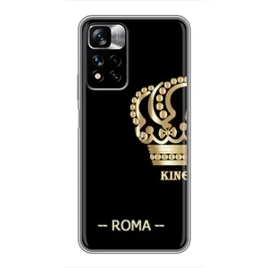 Чехлы для Xiaomi Redmi Note 11 Pro Plus (VPrint) - Футбольные клубы (Roma)