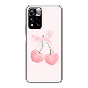 Чохол з розовим принтом для Xiaomi Redmi Note 11 Pro Plus (Рожеві вишні)