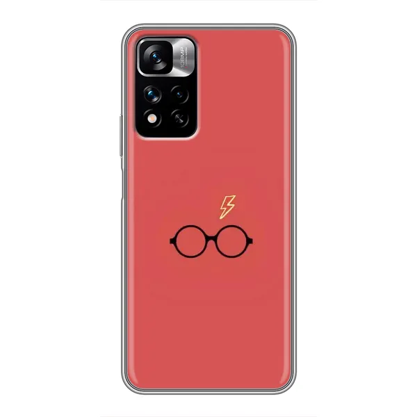 Чехол с принтом «шрам и очки» для Xiaomi Redmi Note 11 Pro Plus