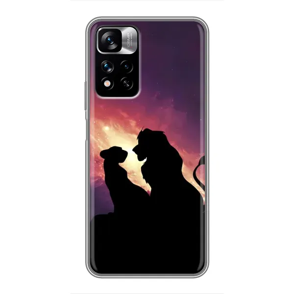Чехол с принтом «Силуэт Симба и Налу» для Xiaomi Redmi Note 11 Pro Plus Чехол с принтом «Силуэт Симба и Налу» для Xiaomi Redmi Note 11 Pro Plus