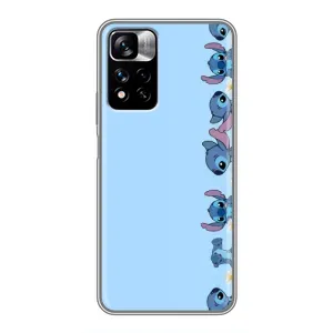 Чехол с принтом Стич на Xiaomi Redmi Note 11 Pro Plus (Стич фон)