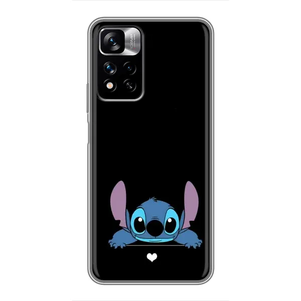 Чехол с принтом «Стич на черном» для Xiaomi Redmi Note 11 Pro Plus